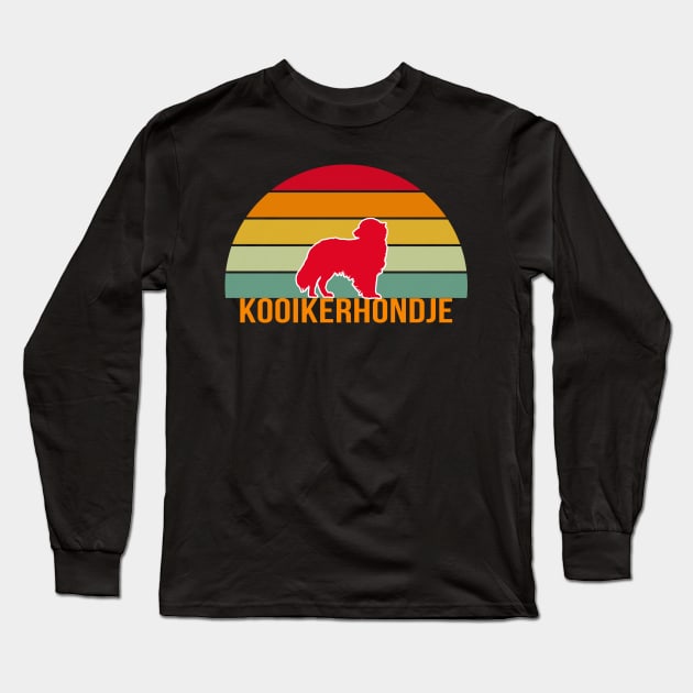 Kooikerhondje Vintage Silhouette Long Sleeve T-Shirt by seifou252017